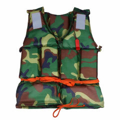 Camouflage Life Vest with Whistle - Blue Force Sports