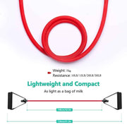 5 Levels Resistance Bands with Handles - Blue Force Sports
