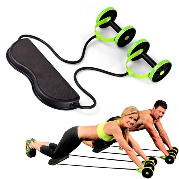 AB Roller with Resistance Bands - Blue Force Sports