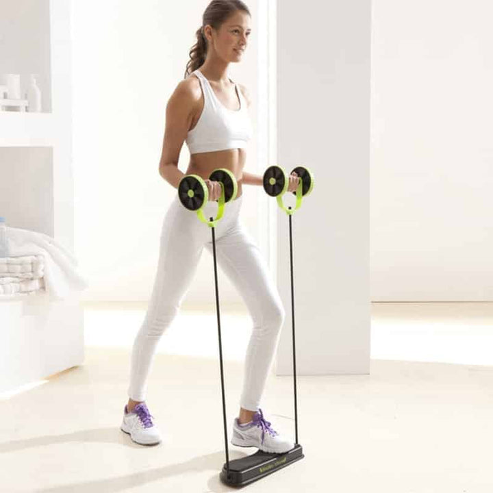 AB Roller with Resistance Bands - Blue Force Sports