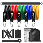 150lb Fitness Resistance Bands Set - Blue Force Sports