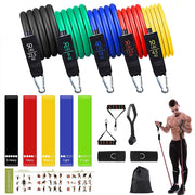 Elastic Resistance Fitness Bands Set - Blue Force Sports
