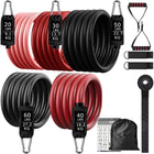 Elastic Resistance Fitness Bands Set - Blue Force Sports