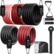 Elastic Resistance Fitness Bands Set - Blue Force Sports