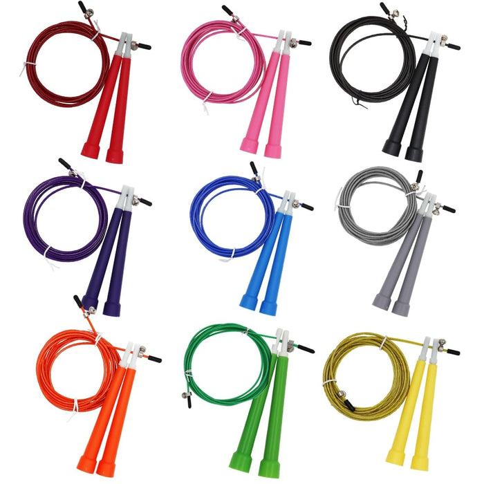 Adjustable Steel Wire Skipping Ropes - Blue Force Sports