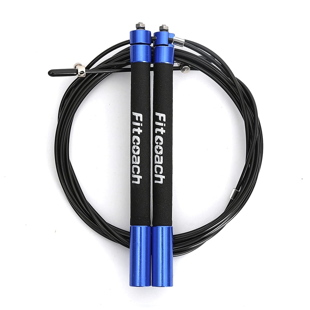 Stainless Steel Handle Speed Jump Rope - Blue Force Sports
