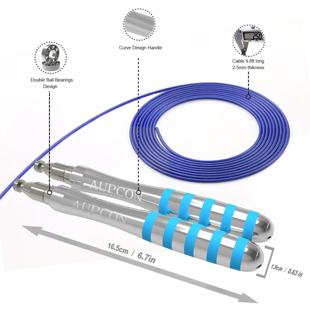 Self-Locking Speed Jump Rope - Blue Force Sports