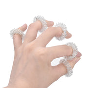 Acupuncture Finger Massage Rings 5 pcs Set - Blue Force Sports
