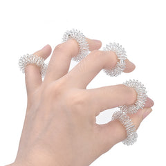Acupuncture Finger Massage Rings 5 pcs Set - Blue Force Sports
