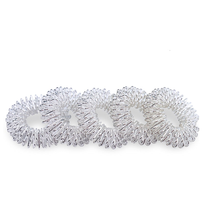 Acupuncture Finger Massage Rings 5 pcs Set - Blue Force Sports