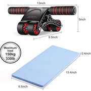 4 Wheels Ab Roller for Core Workout - Blue Force Sports