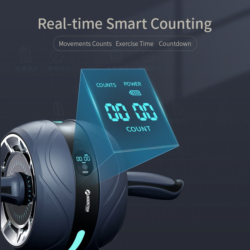 Ab Roller with Smart Counting - Blue Force Sports