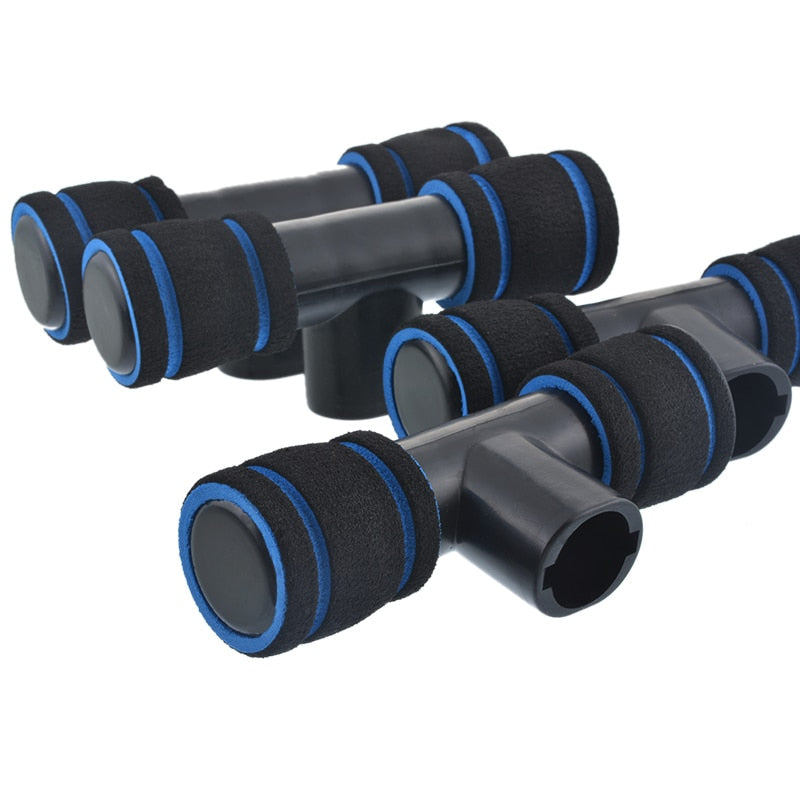 Striped Push-Up Stand 2 Pcs Set - Blue Force Sports