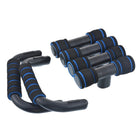 Striped Push-Up Stand 2 Pcs Set - Blue Force Sports