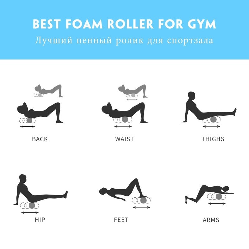 Back Muscle Massage Roller - Blue Force Sports