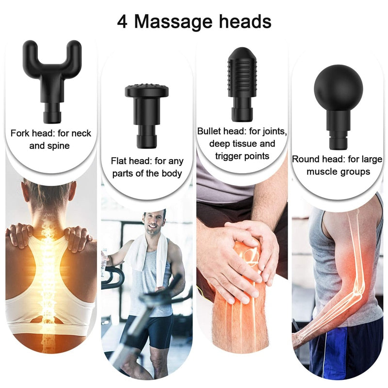 Electric Body Muscles Massage Gun - Blue Force Sports