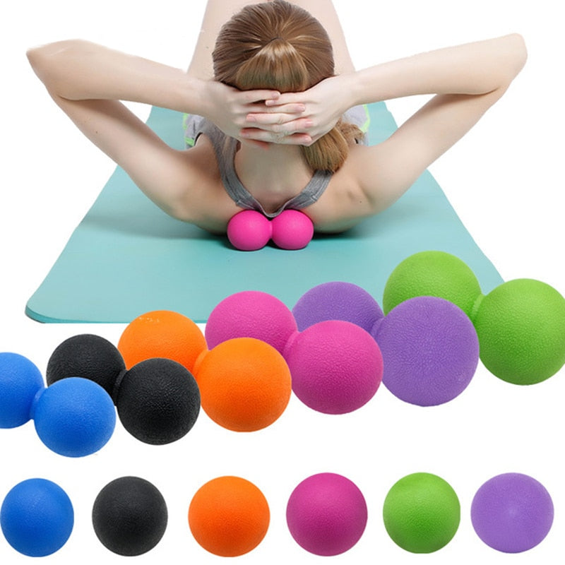 Hard Rubber Massage Peanut Ball - Blue Force Sports