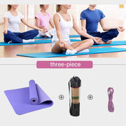 6 mm Two Tone Fitness Mat - Blue Force Sports