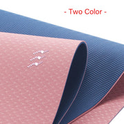 6 mm Two Tone Fitness Mat - Blue Force Sports