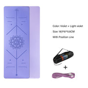 6 mm Two Tone Fitness Mat - Blue Force Sports