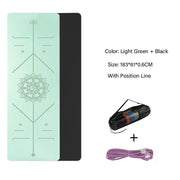 6 mm Two Tone Fitness Mat - Blue Force Sports