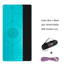 6 mm Two Tone Fitness Mat - Blue Force Sports