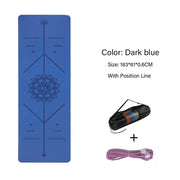 6 mm Two Tone Fitness Mat - Blue Force Sports