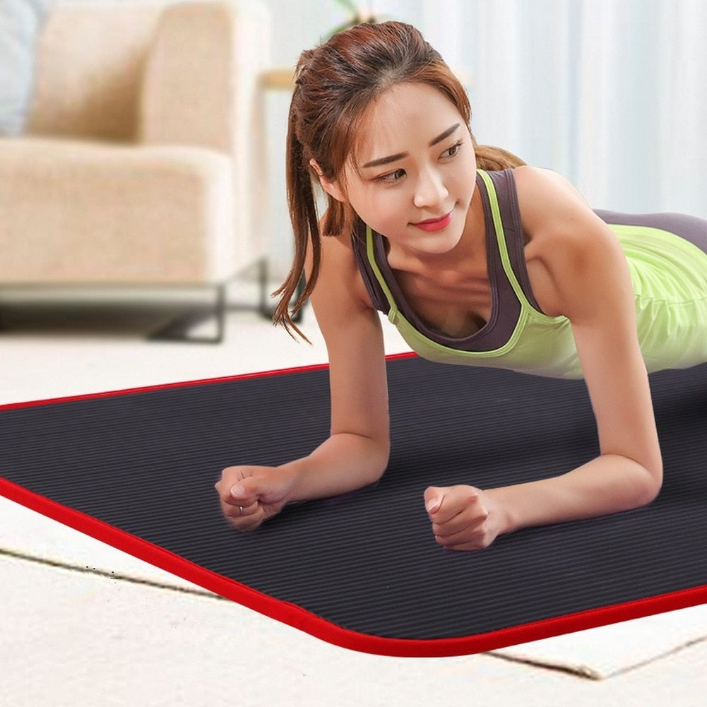 10 mm Durable Yoga Mat - Blue Force Sports