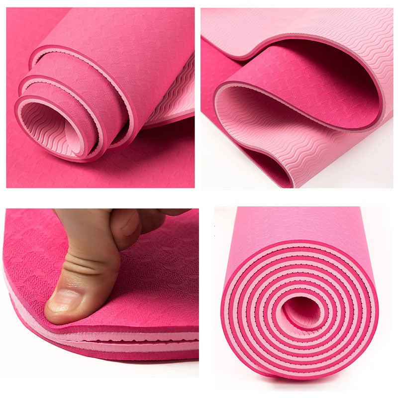 Colorful Thick Non-slip Fitness Mat - Blue Force Sports