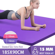 Thick Non-Slip Yoga Mat - Blue Force Sports