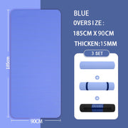Thick Non-Slip Yoga Mat - Blue Force Sports