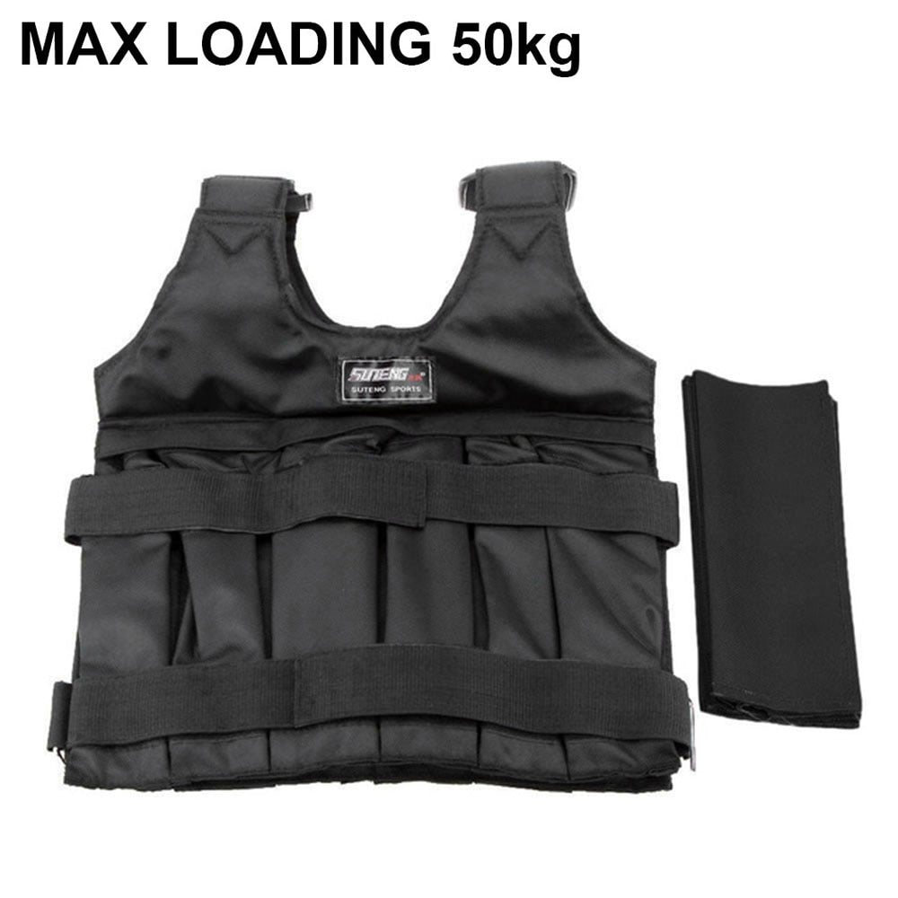 Sport Adjustable Black Weighted Vest - Blue Force Sports