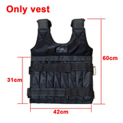 Sport Adjustable Black Weighted Vest - Blue Force Sports