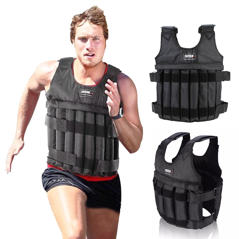 Sport Adjustable Black Weighted Vest - Blue Force Sports