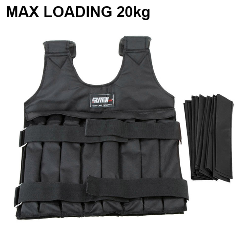Sport Adjustable Black Weighted Vest - Blue Force Sports