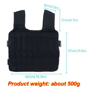 Exercise Training Adjustable Weighted Vest - Blue Force Sports