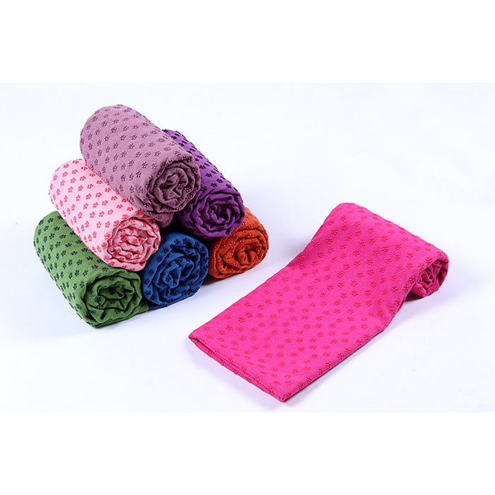 Anti-Slip Microfiber Yoga Mat Towel - Blue Force Sports