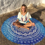 Round Printing Yoga Blanket - Blue Force Sports