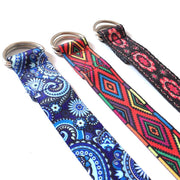 Printed Yoga Stretch Strap - Blue Force Sports