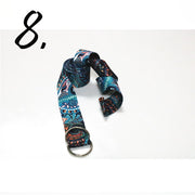 Printed Yoga Stretch Strap - Blue Force Sports