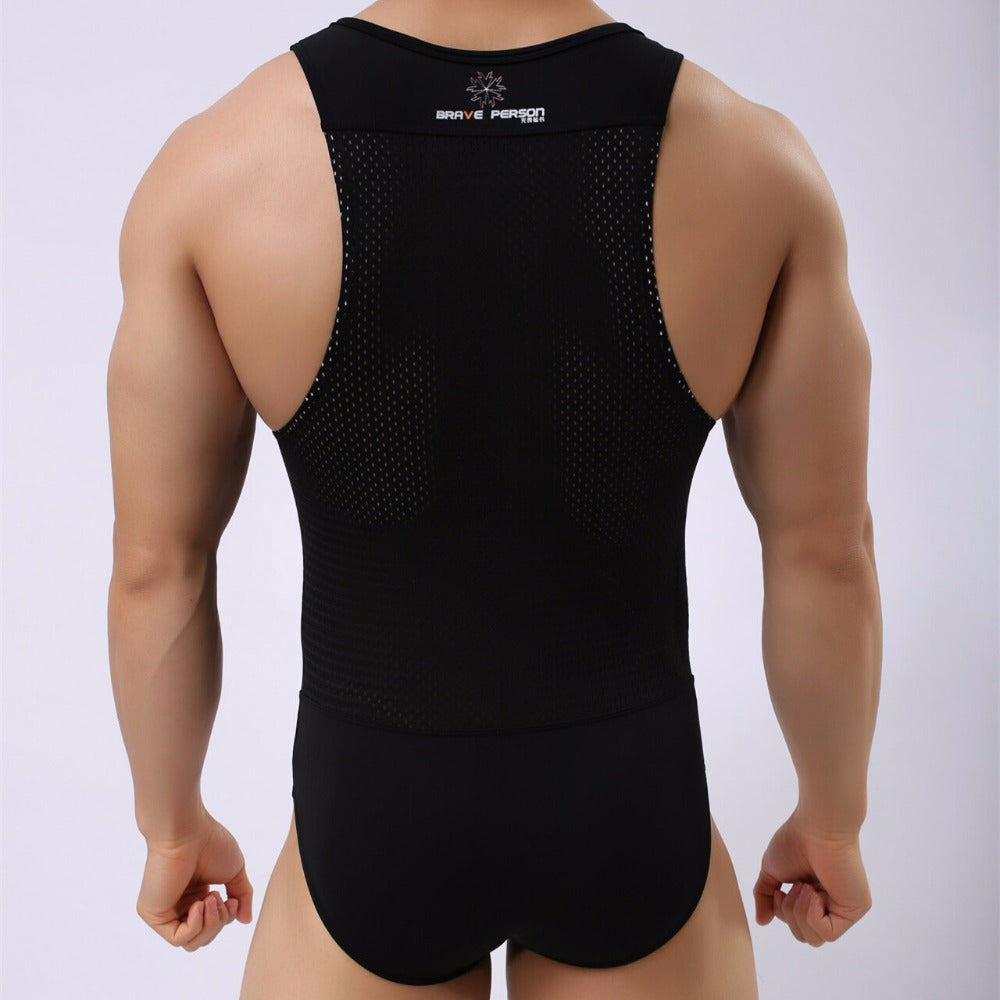 Men's Bodysuit for Gym - Blue Force Sports