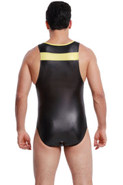 Leather Men's Bodysuit for Sport - Blue Force Sports