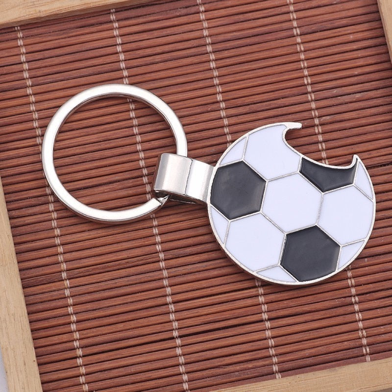 Football Key Chain with Bottle Opener