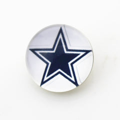 Cowboys DIY Snap Buttons 10 pcs/Set - Blue Force Sports