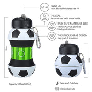 Ball Design Water Bottle - Blue Force Sports