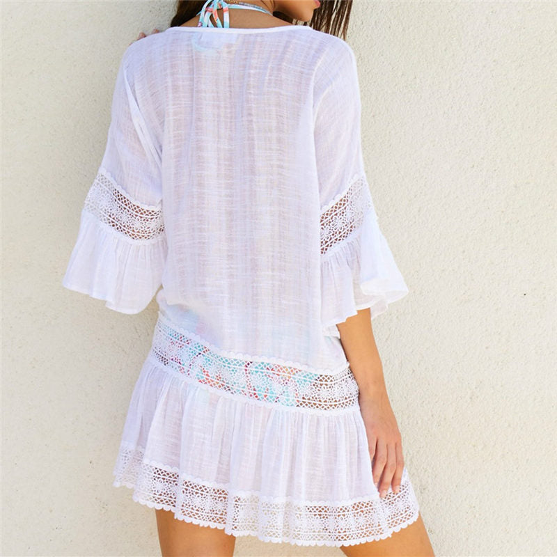 Women's Boho Style Lace Beach Cover Up
