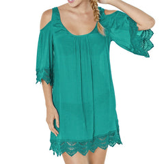 Women's Boho Style Lace Beach Cover Up