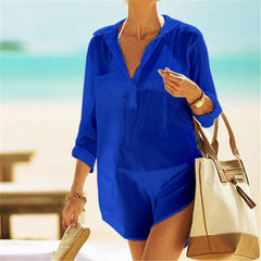 Classic Beach Cover Up - Blue Force Sports