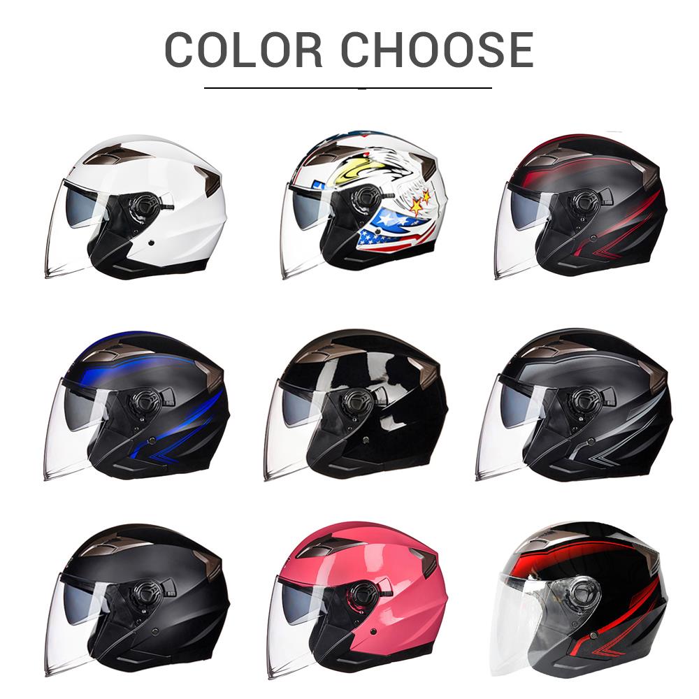 Half Face Motorcycle Helmet - Blue Force Sports