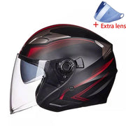 Half Face Motorcycle Helmet - Blue Force Sports
